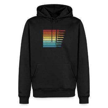 Retro Metzger Messer Restauration Sammlermesser - Männer Premium Bio Hoodie - Schwarz - Vorne - Nico (187cm)