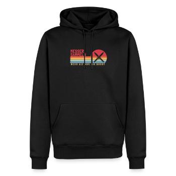 Messer Sammeln mehr als ein Hobby Lover Knife - Männer Premium Bio Hoodie - Schwarz - Vorne - Nico (187cm)