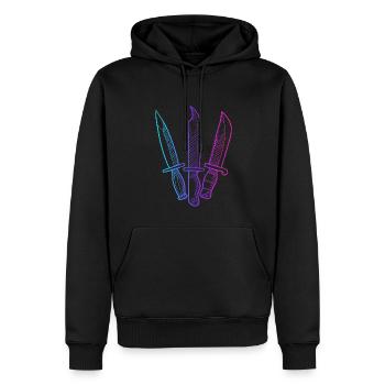 Metzgermesser Sammlerstück Restauration Lover Messer - Männer Premium Bio Hoodie - Schwarz - Vorne - Nico (187cm)