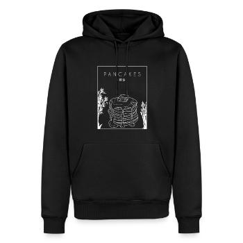 Crêpes Recettes chinoises Hanzi Flapjack Lover - Sweat à capuche Premium bio Homme - noir - Devant - Nico (187cm)