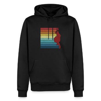 Rétro GN Armure Armes Personnage GN - Sweat à capuche Premium bio Homme - noir - Devant - Nico (187cm)