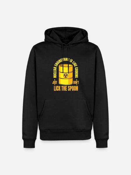 Atomtechnik ist wie Energie kochen - Männer Premium Bio Hoodie - Schwarz