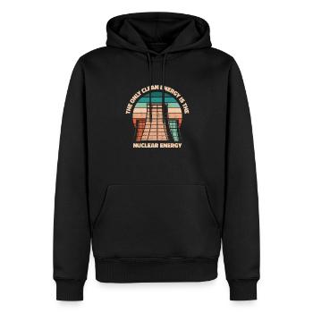 Die einzige saubere Energie ist die Kernenergie Kernenergie - Männer Premium Bio Hoodie - Schwarz - Vorne - Nico (187cm)