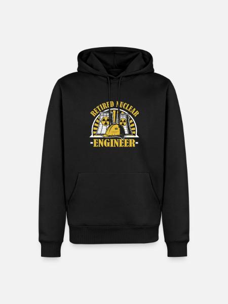 Pensioneret atomingeniør Energi Uran Nuklear - Herre Premium økologisk hoodie - sort