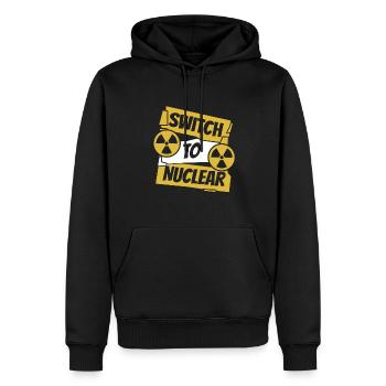 Wechsel zu Kernenergie Uranbetreiber Kernenergie - Männer Premium Bio Hoodie - Schwarz - Vorne - Nico (187cm)