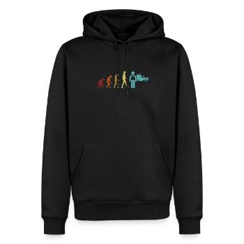 Trucker Evolution Trucker Legends Truckie Liebhaber - Männer Premium Bio Hoodie - Schwarz - Vorne - Nico (187cm)