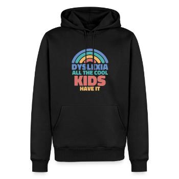 Legasthenie Alle coolen Kids haben es Legasthenie - Männer Premium Bio Hoodie - Schwarz - Vorne - Nico (187cm)