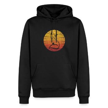 Retro Rotfuchs Canidae Caninae Fuchs Liebhaber Fuchs - Männer Premium Bio Hoodie - Schwarz - Vorne - Nico (187cm)