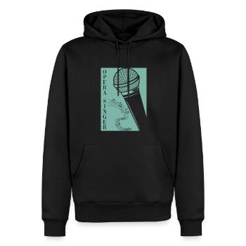 Chanteur d’opéra Chanteur d’opéra Chanteur ténor - Sweat à capuche Premium bio Homme - noir - Devant - Nico (187cm)