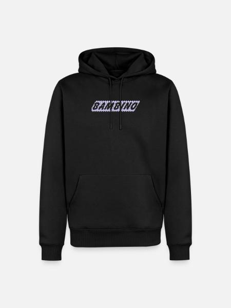 Bambino lettering with playful style - Men’s Premium Organic Hoodie - black