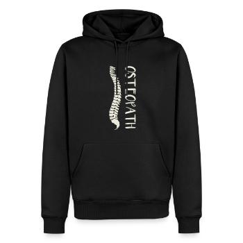 Doktor der Osteopathischen Medizin DO Osteopathie - Männer Premium Bio Hoodie - Schwarz - Vorne - Nico (187cm)