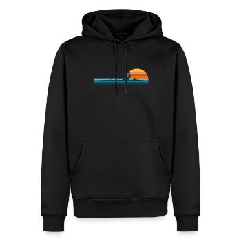 Rowing Crew Rower - Sweat à capuche Premium bio Homme - noir - Devant - Nico (187cm)