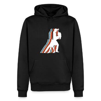 Danse de salon Danse de couple - Sweat à capuche Premium bio Homme - noir - Devant - Nico (187cm)
