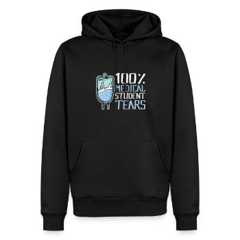 Tränen der Medizinstudenten - Männer Premium Bio Hoodie - Schwarz - Vorne - Nico (187cm)