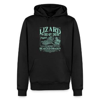 Bartagame Bartagamen Echsenflüsterer - Männer Premium Bio Hoodie - Schwarz - Vorne - Nico (187cm)