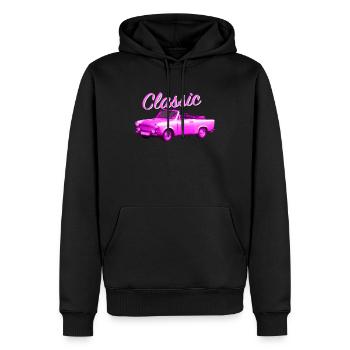 Classic Trabbi pink - Sweat à capuche Premium bio Homme - noir - Devant - Nico (187cm)