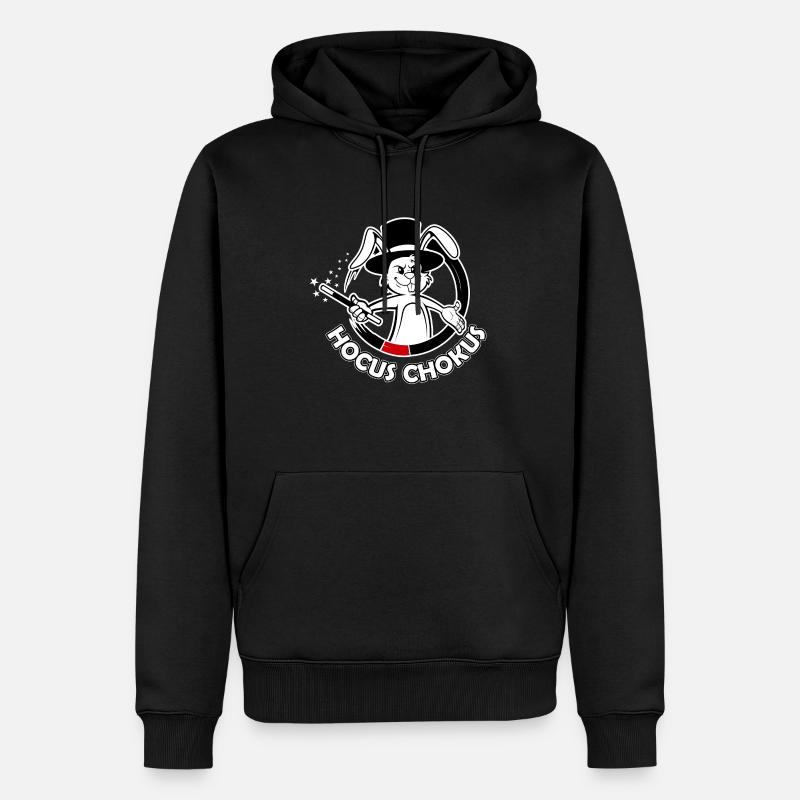 Hocus Chokus dark Background - Männer Premium Bio Hoodie - Schwarz