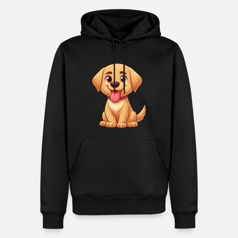 Labrador 4 - Männer Premium Bio Hoodie - Schwarz