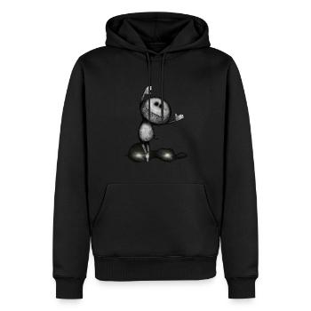 La danseuse - Sweat à capuche Premium bio Homme - noir - Devant - Nico (187cm)