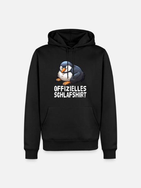Official Penguin Sleep Shirt - Men’s Premium Organic Hoodie - black