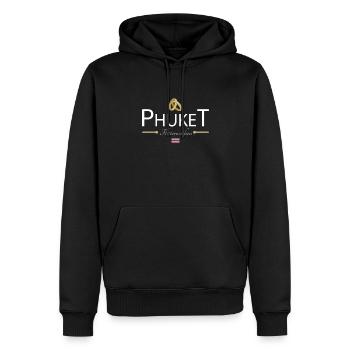 Flitterwochen Phuket - Männer Premium Bio Hoodie - Schwarz - Vorne - Nico (187cm)