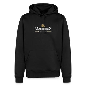 Flitterwochen Mauritius - Männer Premium Bio Hoodie - Schwarz - Vorne - Nico (187cm)