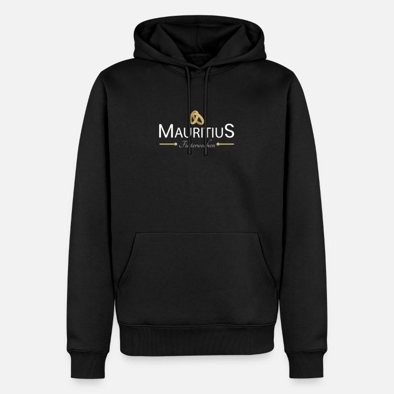 Flitterwochen Mauritius - Männer Premium Bio Hoodie - Schwarz
