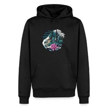water dragon - Männer Premium Bio Hoodie - Schwarz - Vorne - Nico (187cm)
