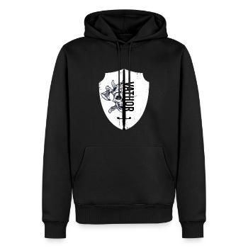 Vathor Viking dicton pour papa drôle - Sweat à capuche Premium bio Homme - noir - Devant - Nico (187cm)