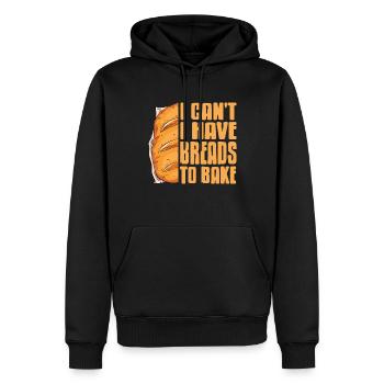 I Can't I Have Breads To Bake Awesome Baker Tee - Männer Premium Bio Hoodie - Schwarz - Vorne - Nico (187cm)