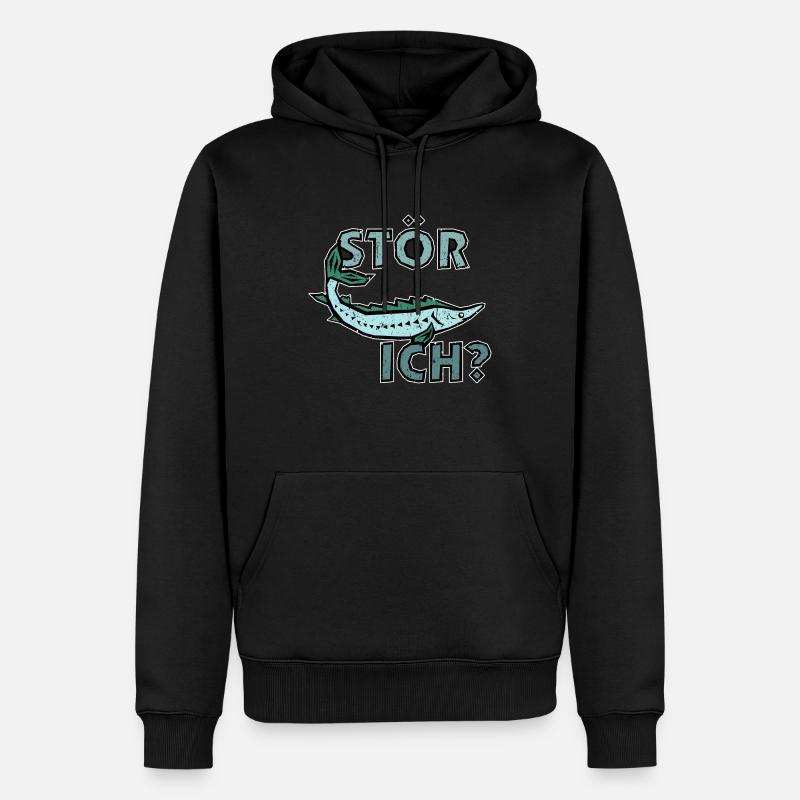 stör ich? - Männer Premium Bio Hoodie - Schwarz