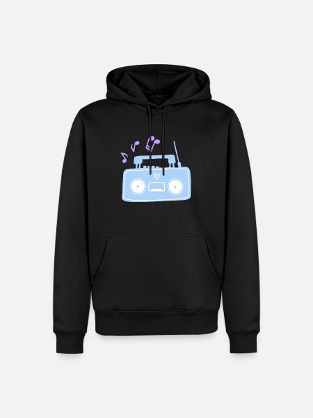 Radio music - Men’s Premium Organic Hoodie - black