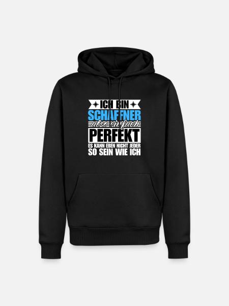 Perfekter Schaffner - Männer Premium Bio Hoodie - Schwarz