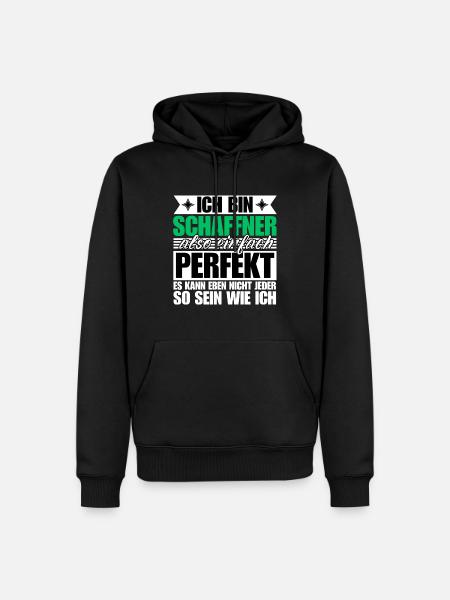 Perfekter Schaffner - Männer Premium Bio Hoodie - Schwarz