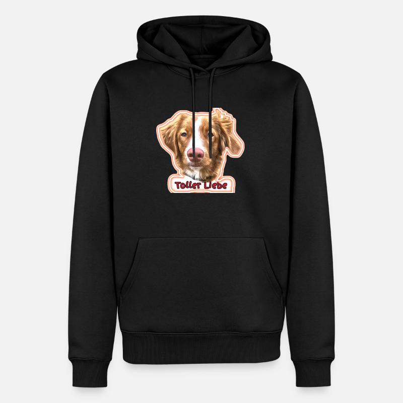 Grand amour - Sweat à capuche Premium bio Homme - noir