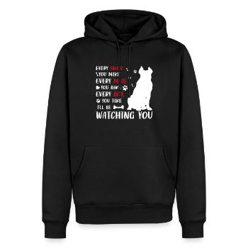 Every snack you make every meal - Männer Premium Bio Hoodie - Schwarz - Vorne - Nico (187cm)