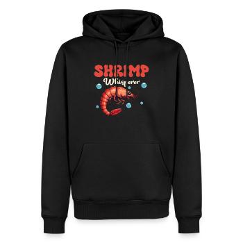 Shrimp Whisperer Seafood Shrimp Lover - Männer Premium Bio Hoodie - Schwarz - Vorne - Nico (187cm)