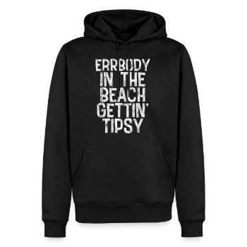 Errbody In The Beach Getting' Tipsy 3 - Männer Premium Bio Hoodie - Schwarz - Vorne - Nico (187cm)