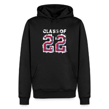 Klasse von 2022- Schule Abitur Schüler Klasse Kind - Männer Premium Bio Hoodie - Schwarz - Vorne - Nico (187cm)