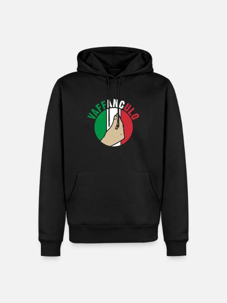 Italy Italian Vaffanculo - Men’s Premium Organic Hoodie - black