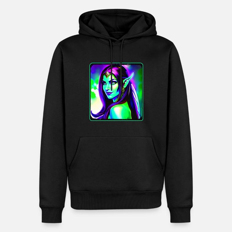 Wow Elfe de la nuit - Sweat à capuche Premium bio Homme - noir