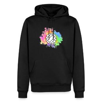 Joueurs de handball Handball - Sweat à capuche Premium bio Homme - noir - Devant - Nico (187cm)