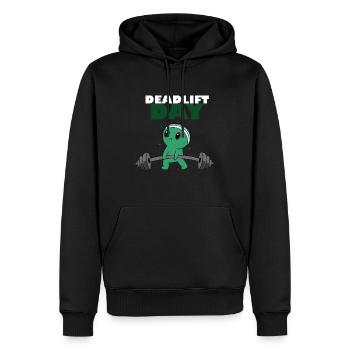 Journée de levage de terre, dynamophilie, sport, - Sweat à capuche Premium bio Homme - noir - Devant - Nico (187cm)
