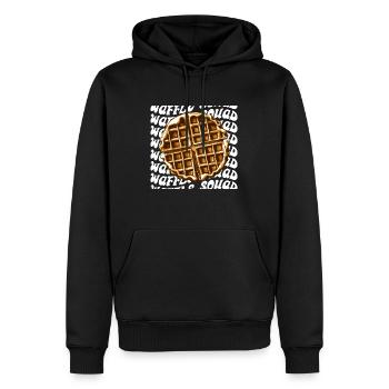 Waffle Squad Hobby Chef Waffle Gourmet - Sweat à capuche Premium bio Homme - noir - Devant - Nico (187cm)