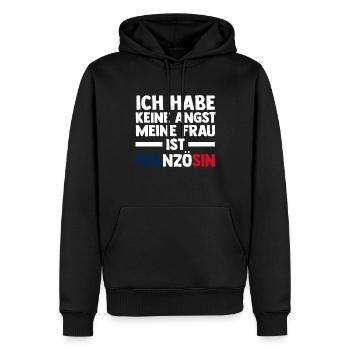 Franzosen Französisch Frankreich - Männer Premium Bio Hoodie - Schwarz - Vorne - Nico (187cm)