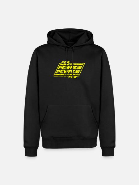 Pew pew pew - Men’s Premium Organic Hoodie - black