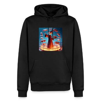 Magic BBQ Spell Fun Summer Design - Men’s Premium Organic Hoodie - black - Front - Nico (187cm)