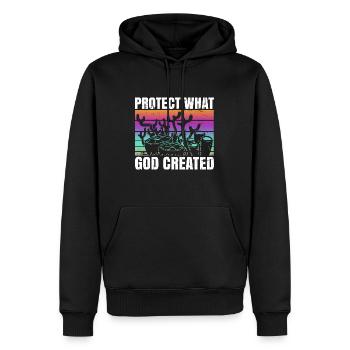 Schützen Sie Gottes Schöpfung Korallenriffe Ozean - Männer Premium Bio Hoodie - Schwarz - Vorne - Nico (187cm)