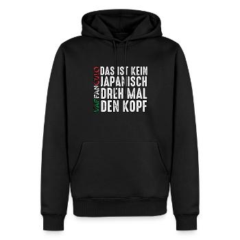 Italien Italiener Vaffanculo - Männer Premium Bio Hoodie - Schwarz - Vorne - Nico (187cm)