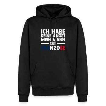 Franzosen Französisch Frankreich - Männer Premium Bio Hoodie - Schwarz - Vorne - Nico (187cm)